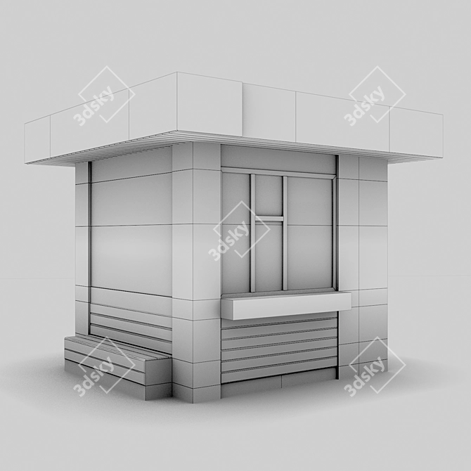 Exterior Vendor for Coffee Shop 3D model image 2