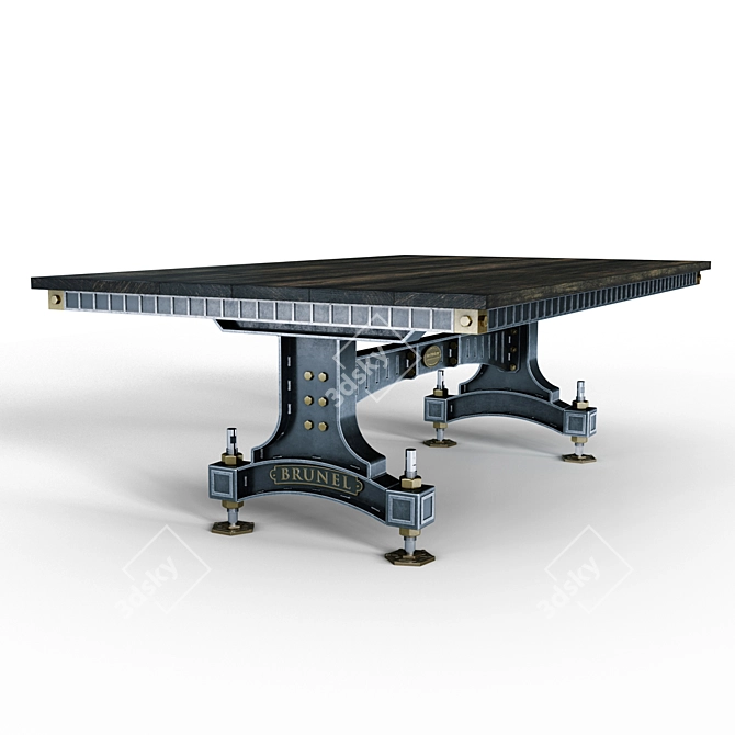 Industrial Style BRUNEL Table 3D model image 1