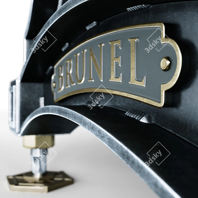 Industrial Style BRUNEL Table 3D model image 3