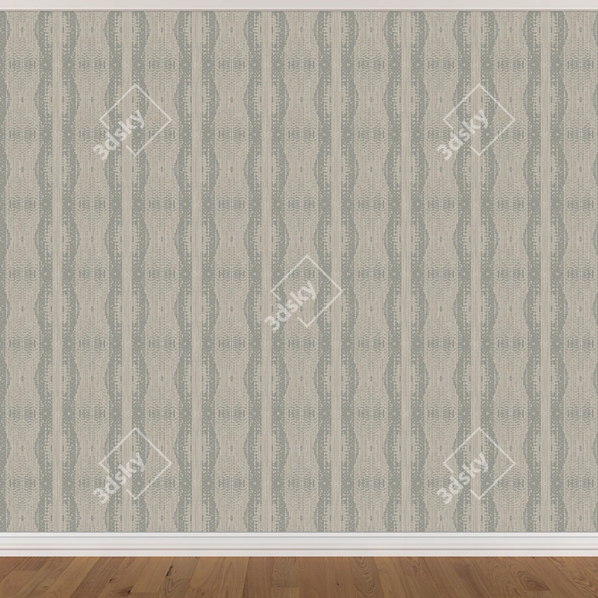 Title: Seamless Wallpaper Set (3 Colors) 3D model image 4