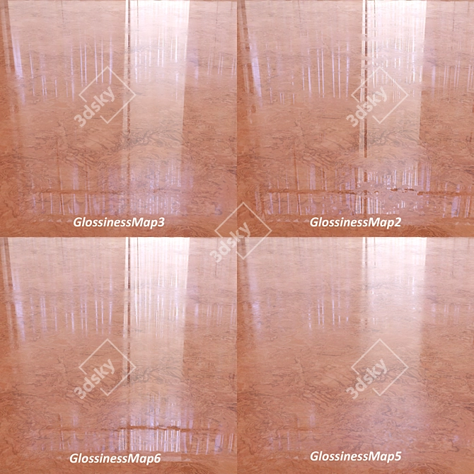 Golden Romanjade Marble Tiles 3D model image 2