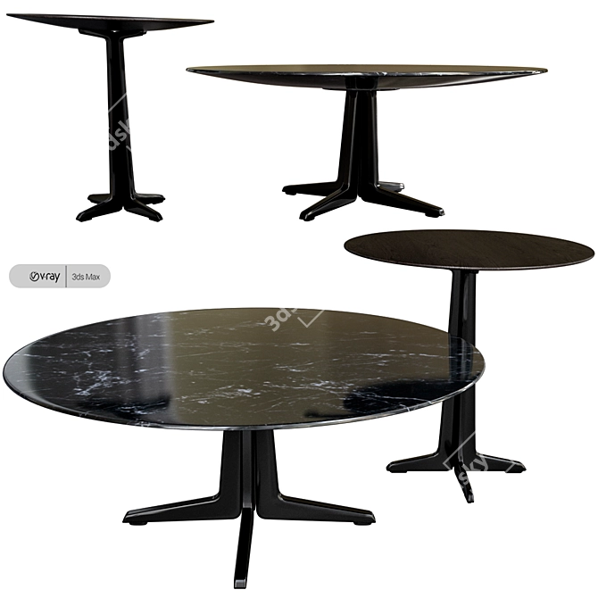 Versatile Modern Coffee Table 3D model image 1