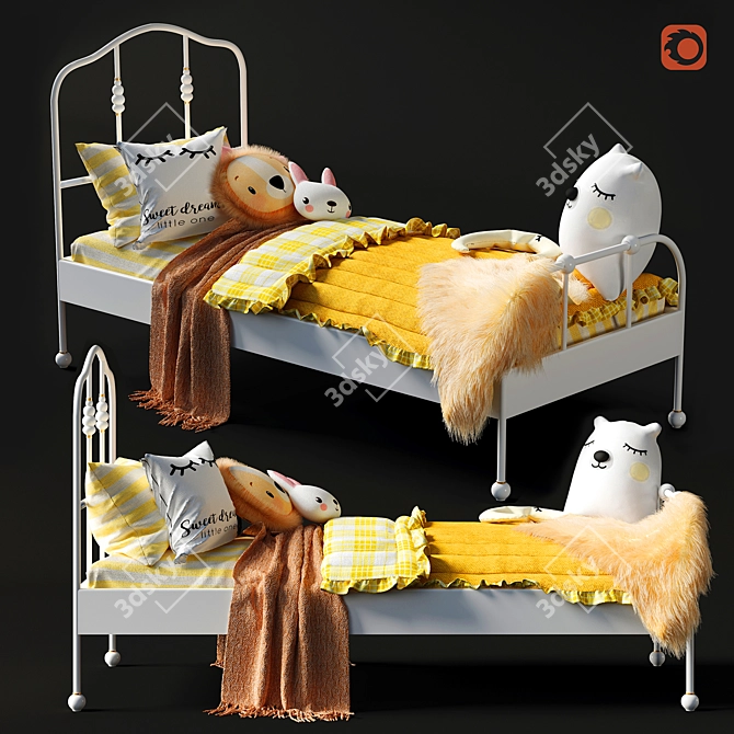 Ikea Sagstua/Luröy Bed - Stylish & Versatile 3D model image 1