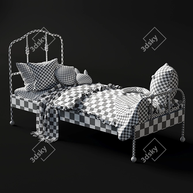 Ikea Sagstua/Luröy Bed - Stylish & Versatile 3D model image 5