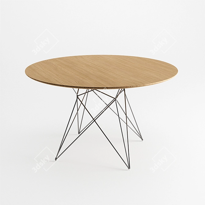 Arcos Dining Table - Modern Elegance 3D model image 1