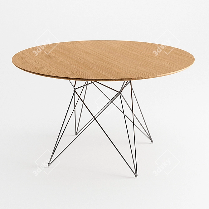 Arcos Dining Table - Modern Elegance 3D model image 2