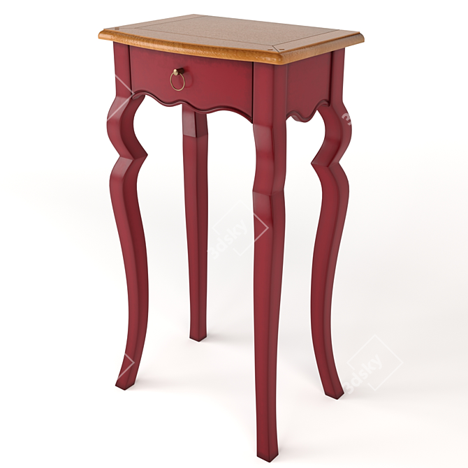 Montigny French Table: Sleek and Stylish 3D model image 1