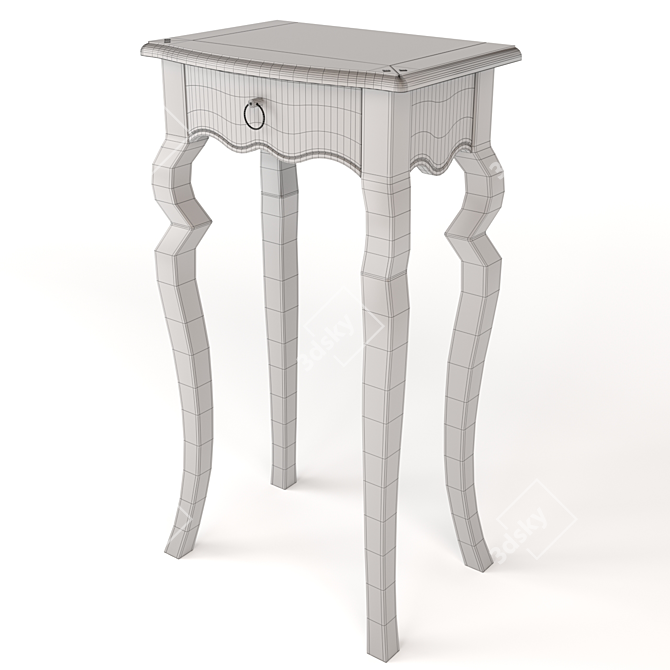 Montigny French Table: Sleek and Stylish 3D model image 4