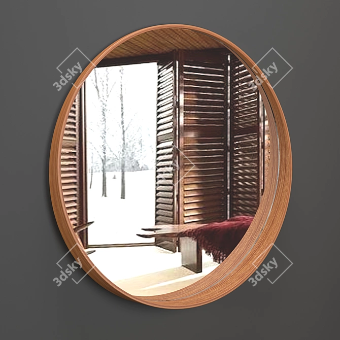 Stockholm Mirror: Sophisticated Scandinavian Design 3D model image 3