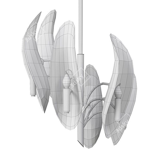 Elegant Sofia Chandelier: Illuminate Your Space 3D model image 2