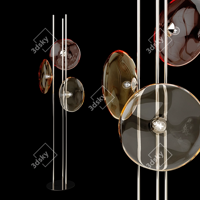 Nubola Blown Glass Floor Lamp 3D model image 2