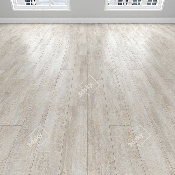 Premium Parquet Oak: Herringbone, Linear, Chevron 3D model image 2