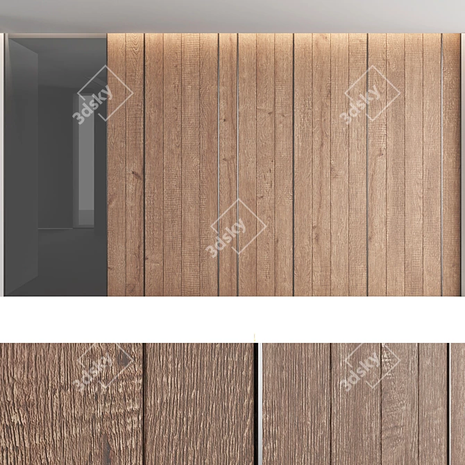 Decorative Wall Panel Set 3D model image 3