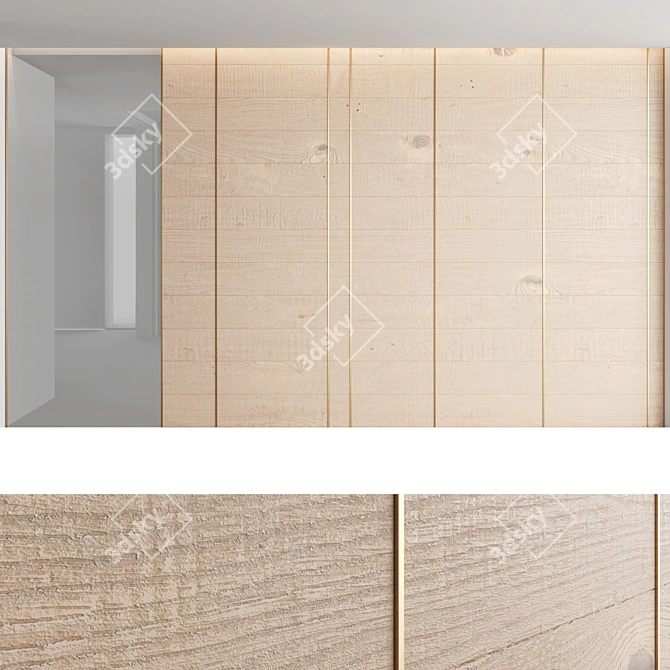 Decorative Wall Panel Set 3D model image 4