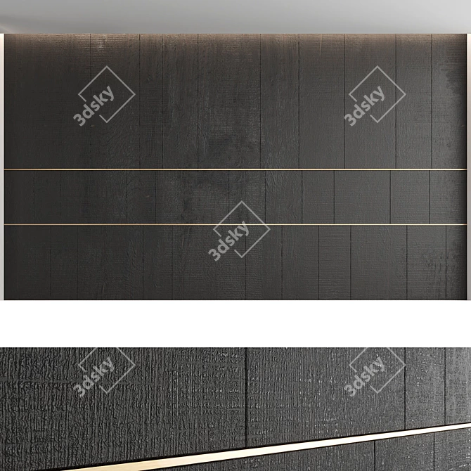 3D Decorative Wall Panel Set 3D model image 2