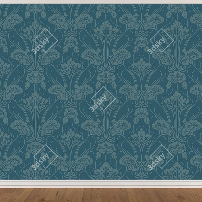 Seamless Wallpaper Set - 3 Colors 3D model image 2