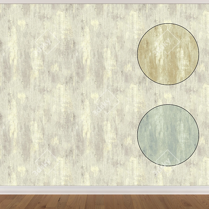 Seamless Wallpaper Set (3 Colors) 3D model image 4