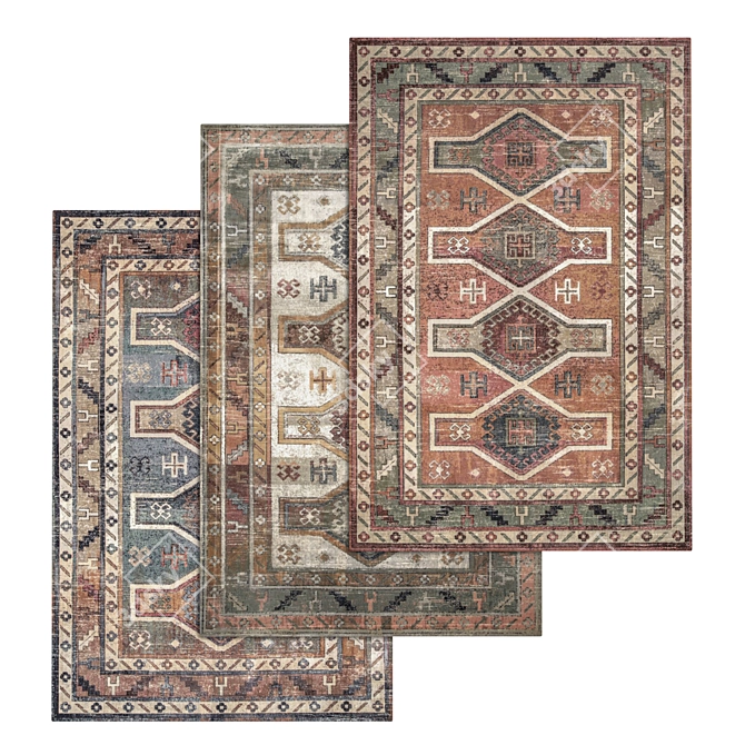 Versatile High-Quality Carpet Set 3D model image 1