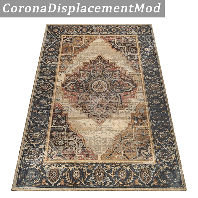 High-Quality 3pc Carpets Set 3D model image 4