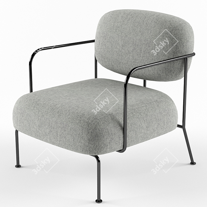 Fab Four Lounge Chair 3D model image 1