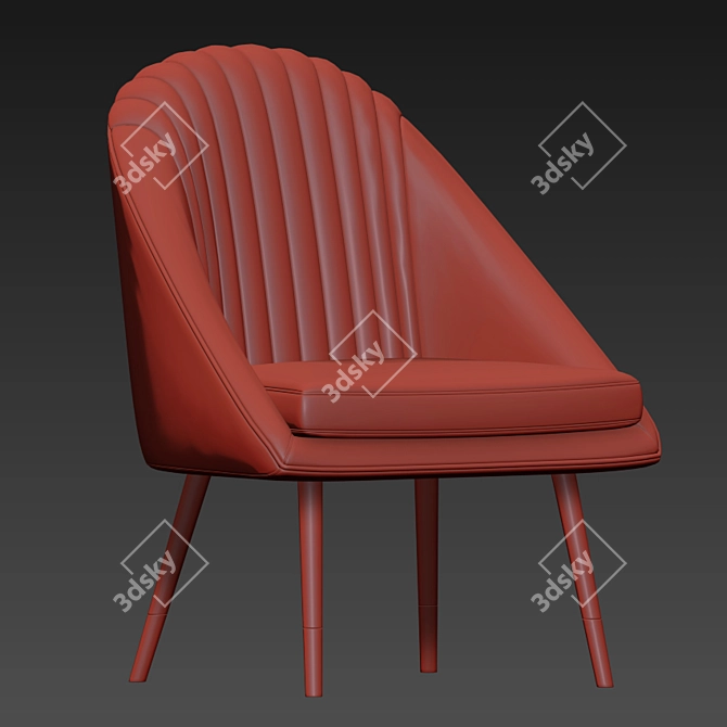 Audrey Tub Lounge Chair 3D model image 2