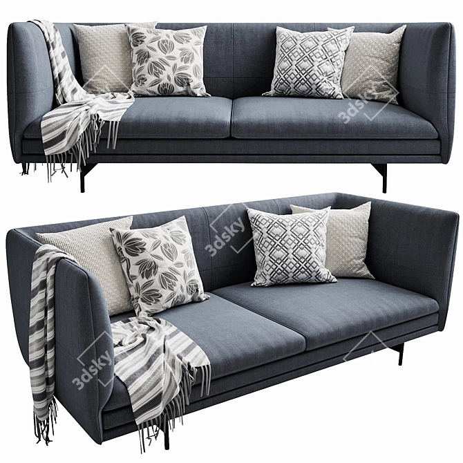 Modern Boconcept Nantes Sofa 3D model image 1