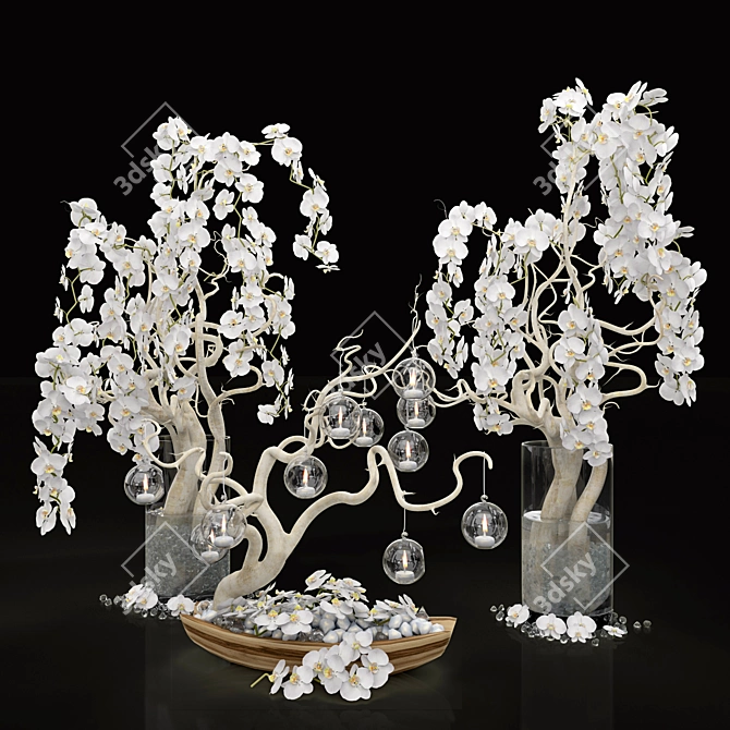 Orchid Bliss: Festive Decor 3D model image 1
