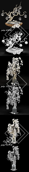 Orchid Bliss: Festive Decor 3D model image 2
