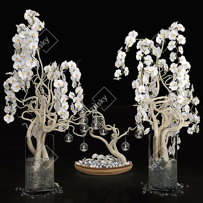 Orchid Bliss: Festive Decor 3D model image 3