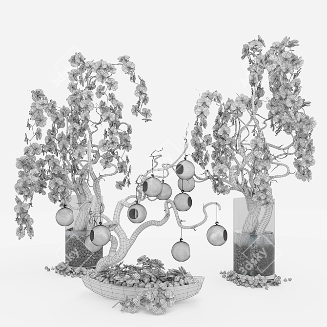 Orchid Bliss: Festive Decor 3D model image 5