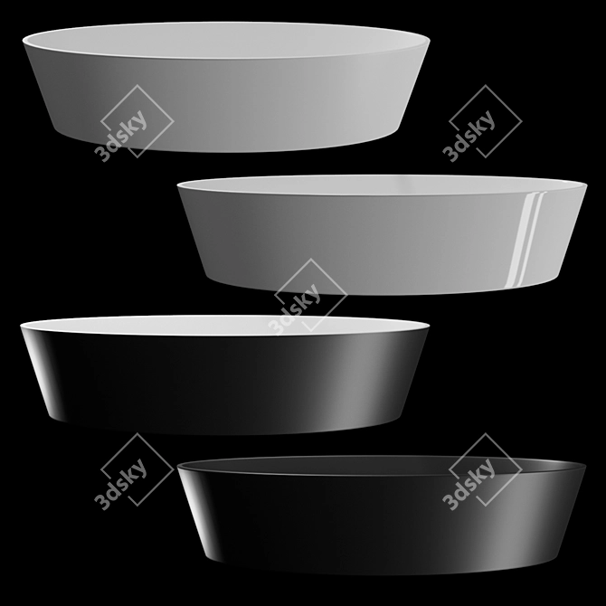 Elegant Washbasins: AURA Iside, Talia, Beira 3D model image 2