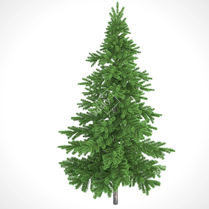 Herringbone Geometric Christmas Tree 3D model image 1