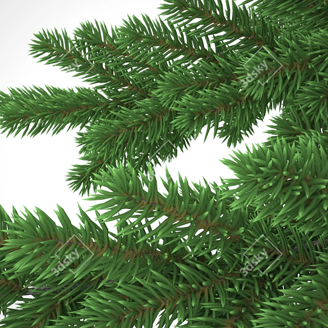 Herringbone Geometric Christmas Tree 3D model image 2