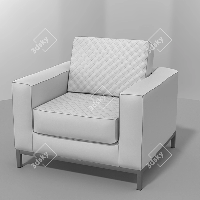 Cozy Reclining Armchair 3D model image 2