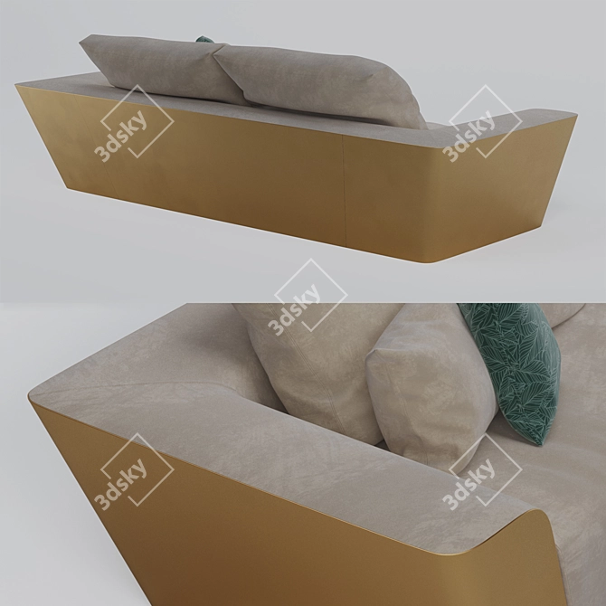 Metropol 2-Seater Sofa with Relax Mechanism 3D model image 3