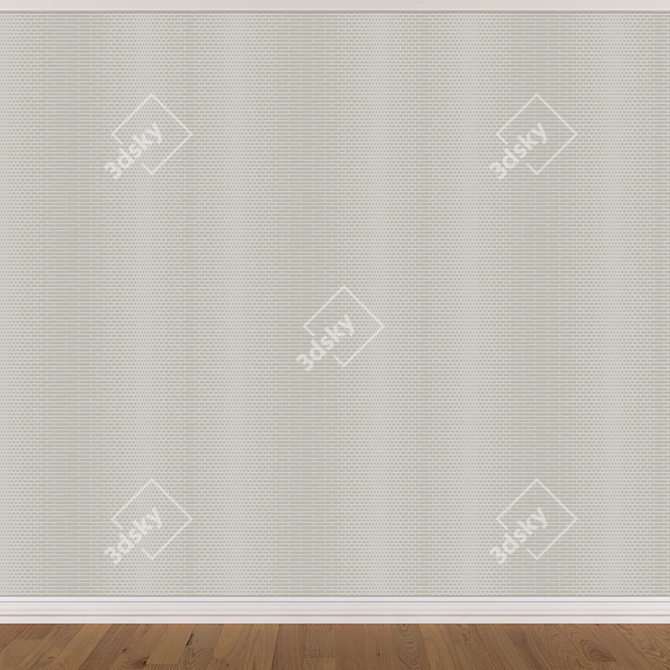 Seamless Wallpaper Set - 3 Colors 3D model image 2