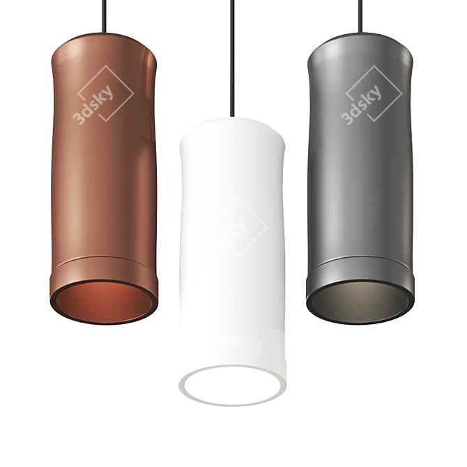 Carso by Toscot Pendant: Italian Elegance 3D model image 2