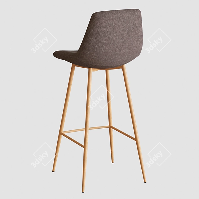 Samba Fabric Bar Stool | Modern Design 3D model image 3