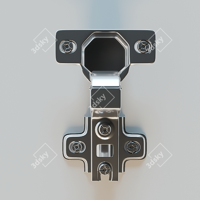 Smooth Motion Furniture Hinge 3D model image 3