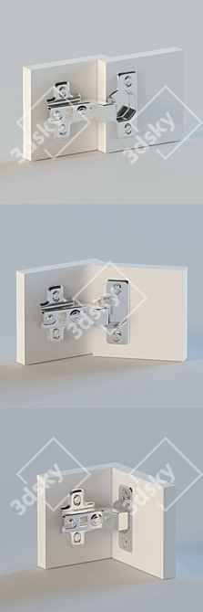 Smooth Motion Furniture Hinge 3D model image 5