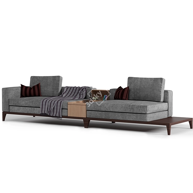 Versatile Taylor Sofa: Separable & Storage-Integrated 3D model image 1