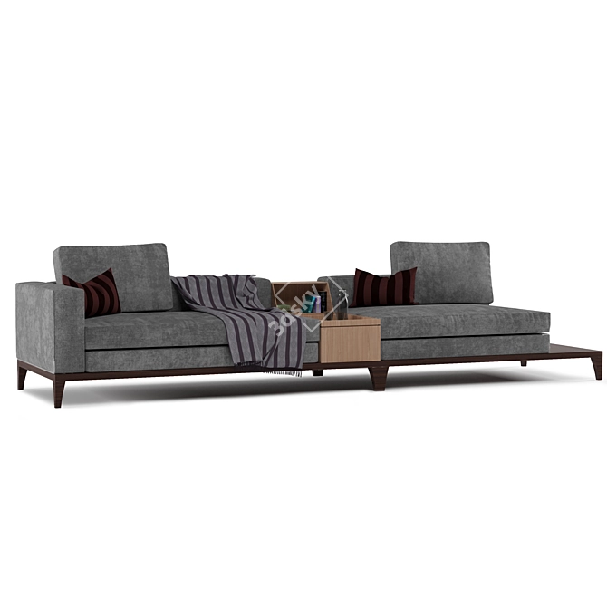 Versatile Taylor Sofa: Separable & Storage-Integrated 3D model image 2