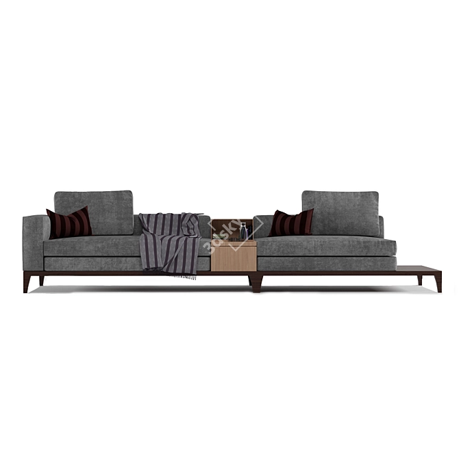 Versatile Taylor Sofa: Separable & Storage-Integrated 3D model image 3