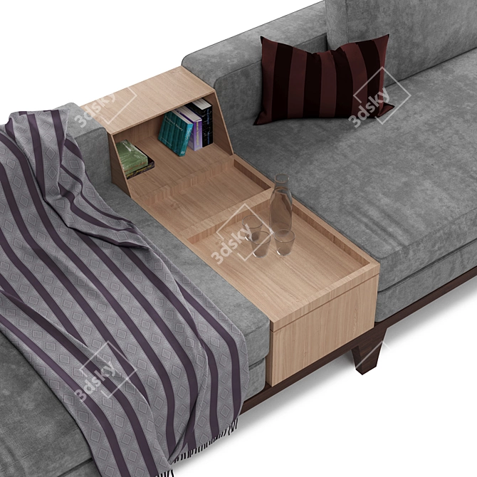 Versatile Taylor Sofa: Separable & Storage-Integrated 3D model image 4