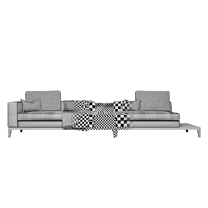 Versatile Taylor Sofa: Separable & Storage-Integrated 3D model image 10