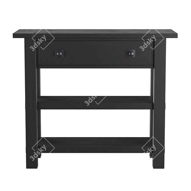 Compact Console Table for Small Spaces 3D model image 2