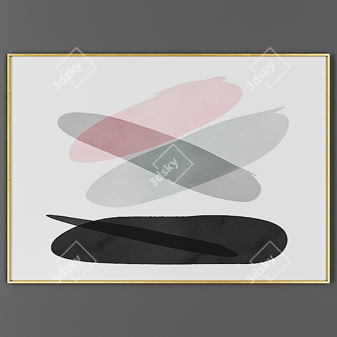 Elegant Picture Frame: 00045-16 3D model image 1