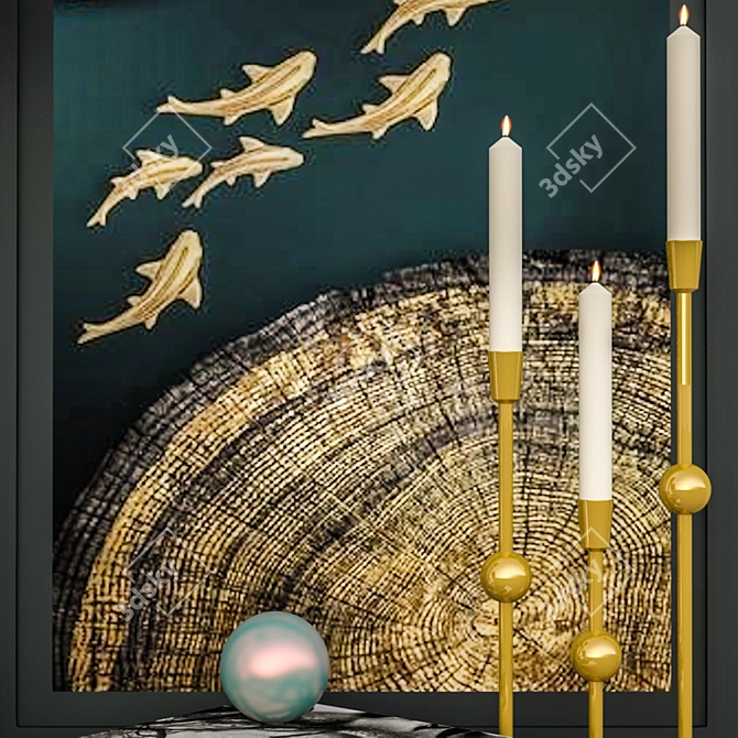 Modern Decorative Set 3D model image 2