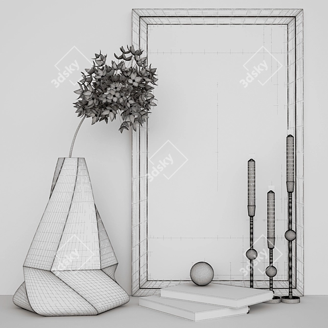 Modern Decorative Set 3D model image 3