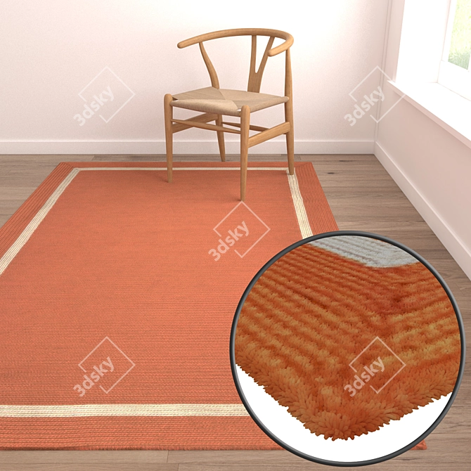 Stylish Carpet Set 3D model image 5